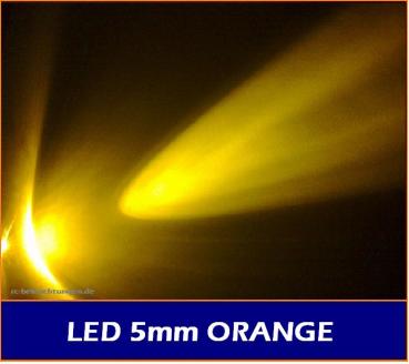 LED 5mm " orange " 15.000mcds 20° LEDs