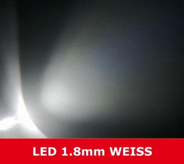 1.8mm Mini LED "white" about 20 ° 5000mcd