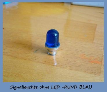 RC flashing light / signal light BLUE rounded
