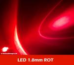 Mini LED 1.8mm "rot" ca. 30° 2500mcd LEDs
