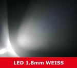 Mini LED 1.8mm "weiss" ca. 20° 5000mcd LEDs