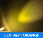 LED 3mm " orange " 7000mcds 30° LEDs