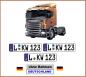 Preview: RC LKW Zugmaschine Anhänger Kennzeichen Nummernschild Wunschkennzeichen