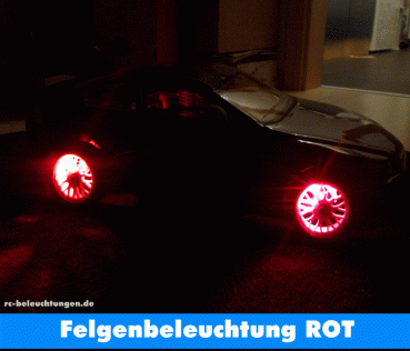 RC Car LED Felgenbeleuchtung " rot "