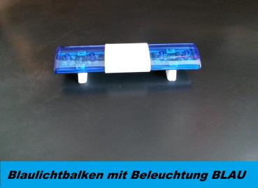 Lichtbalken / Leuchtbalken / Blaulichtbalken / Lightbar in BLAU mit Blitzlichtbeleuchtung