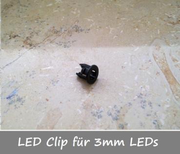 LED Montagering / LEDclip für 3mm LEDs