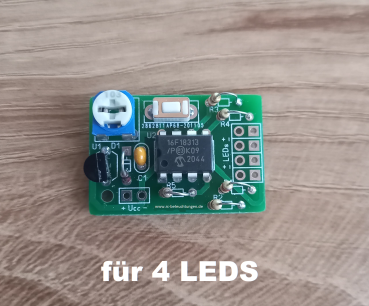 4 led lauflicht blitzlichtplatine