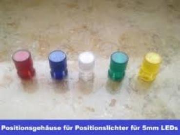 Positionsgehäuse / Leuchtkappe für Positionlichter 5mm