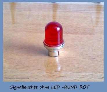 RC Rundumleuchte Gehäuse / Signalleuchte ROT RUND