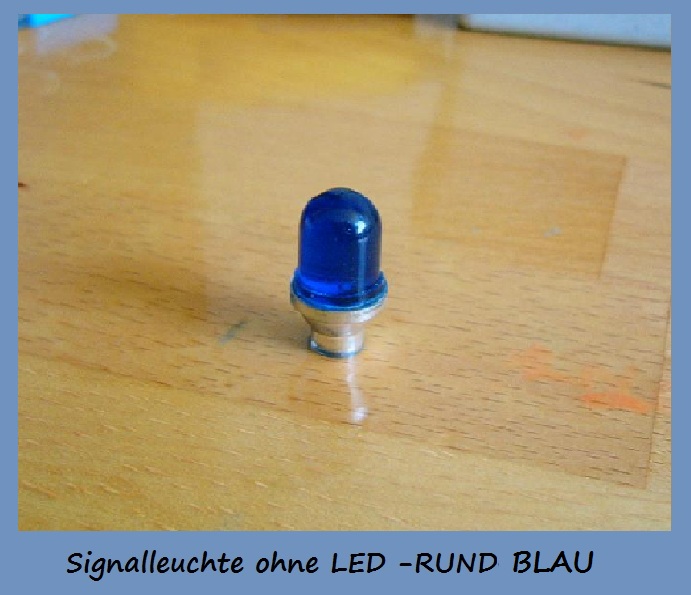  Beleuchtung RC Car - LEDs & Zubehör Modellbau Sounds  Blitzlicht - RC Rundumleuchte Gehäuse / Signalleuchte BLAU RUND