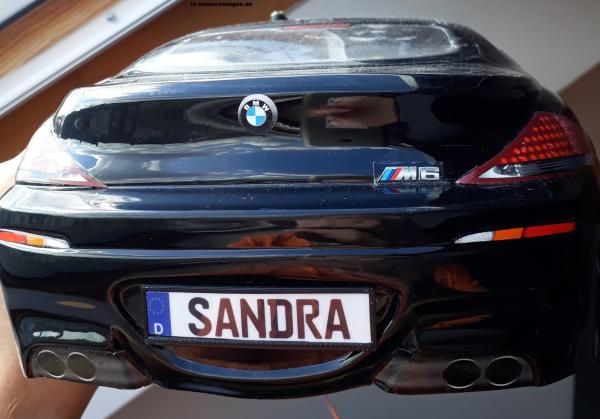 RC license plate holder incl. license plate on request