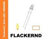 LED FLACKERND 3mm "ORANGE" 5000 mcd flacker Kerze Feuer LEDS